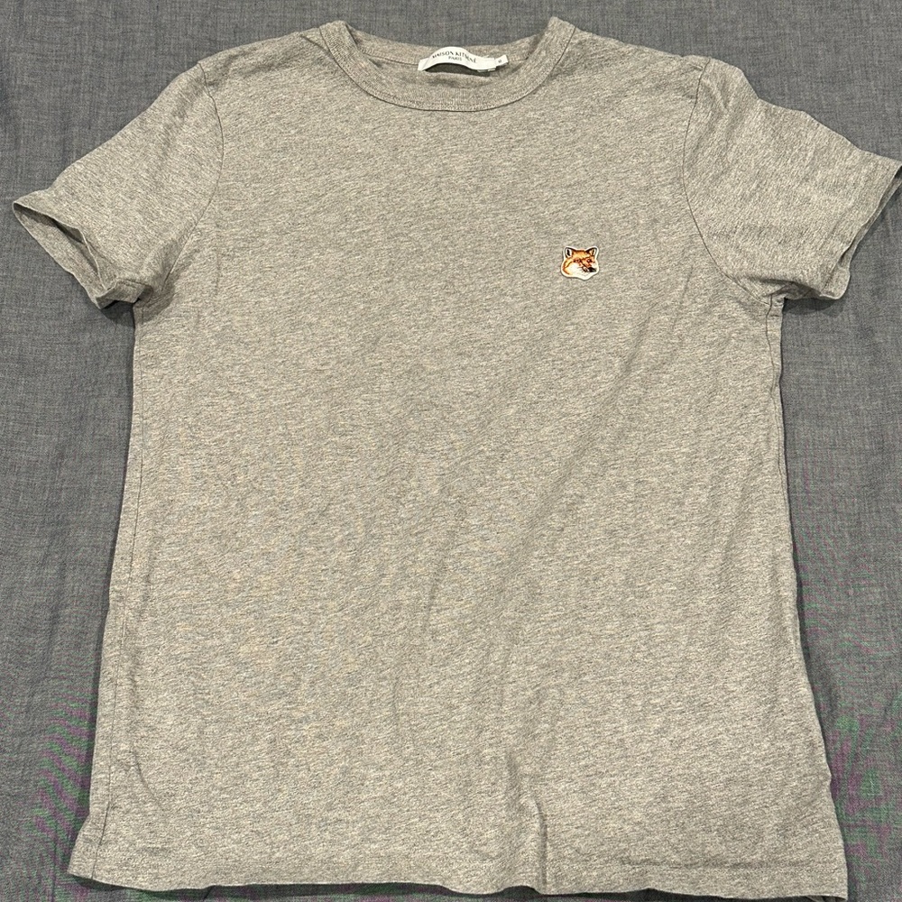 Maison Kitsuné Orange Fox Head Patch Classic Tee